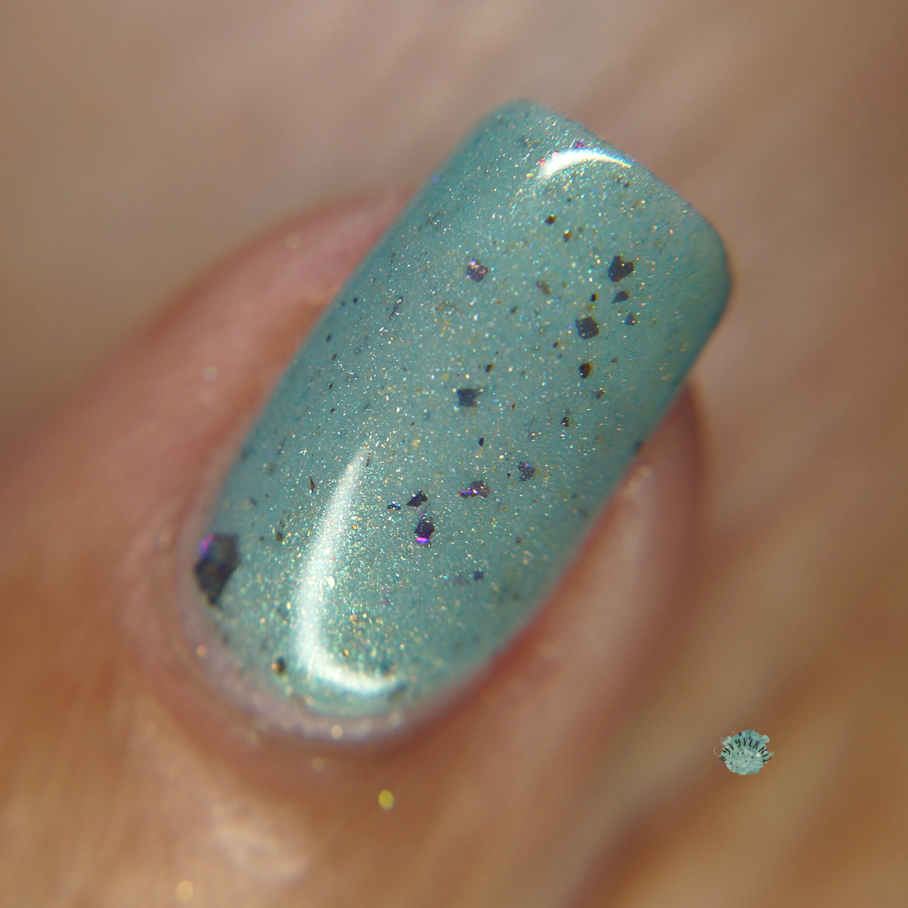 Green Blossom.102 Teal Green Nail Polish