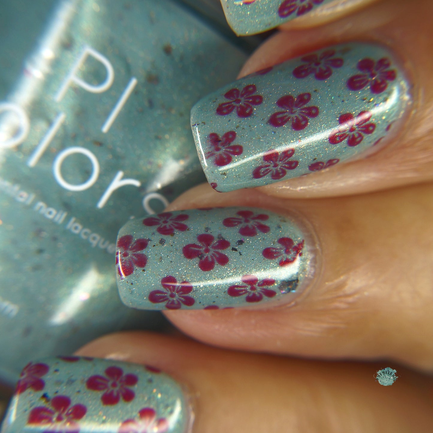 Green Blossom.102 Teal Green Nail Polish
