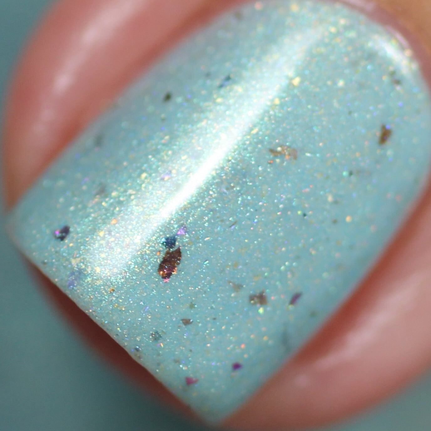 Green Blossom.102 Teal Green Nail Polish