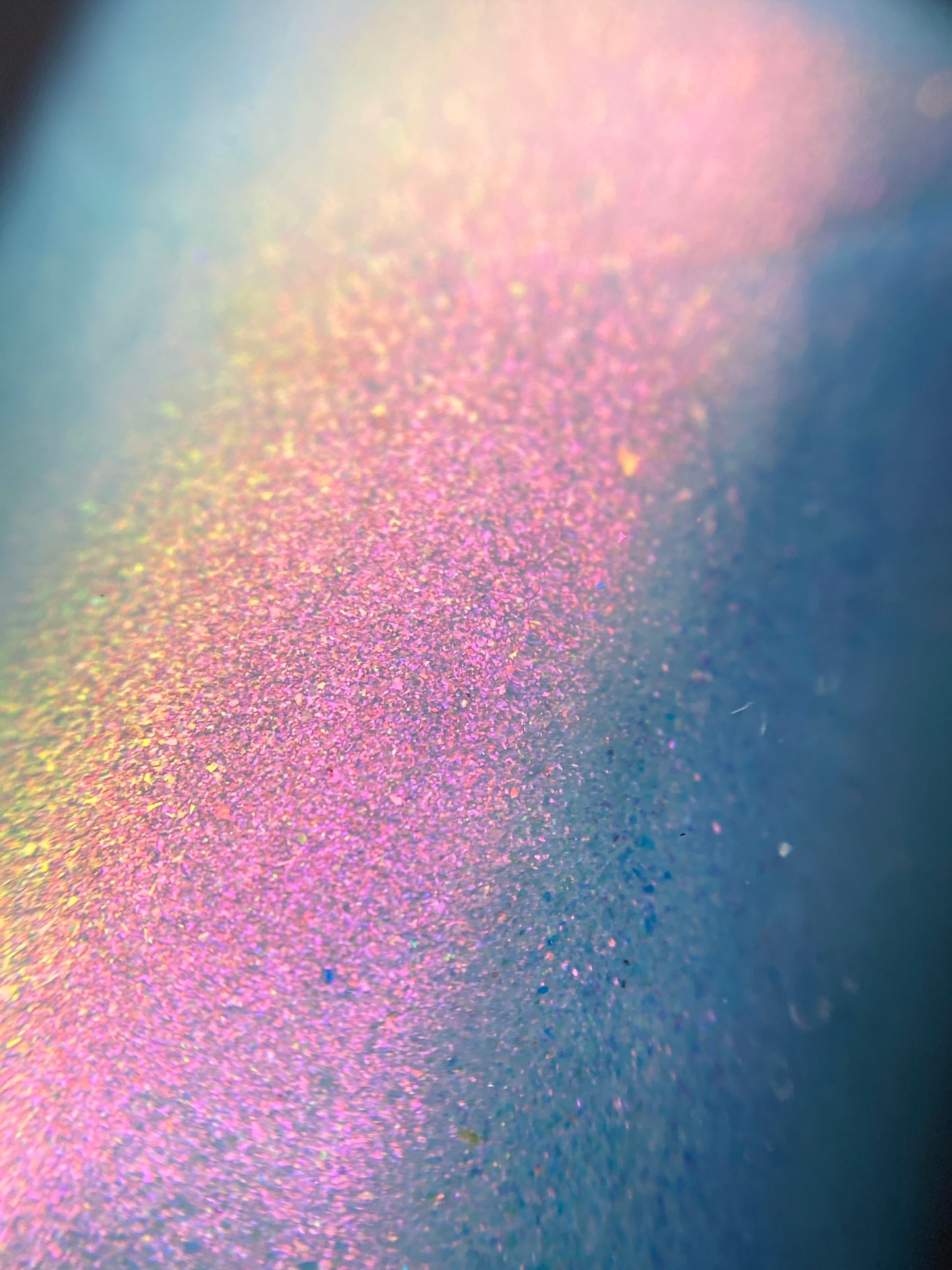 Fire Pink Rainbow.000 Blue Nail Polish