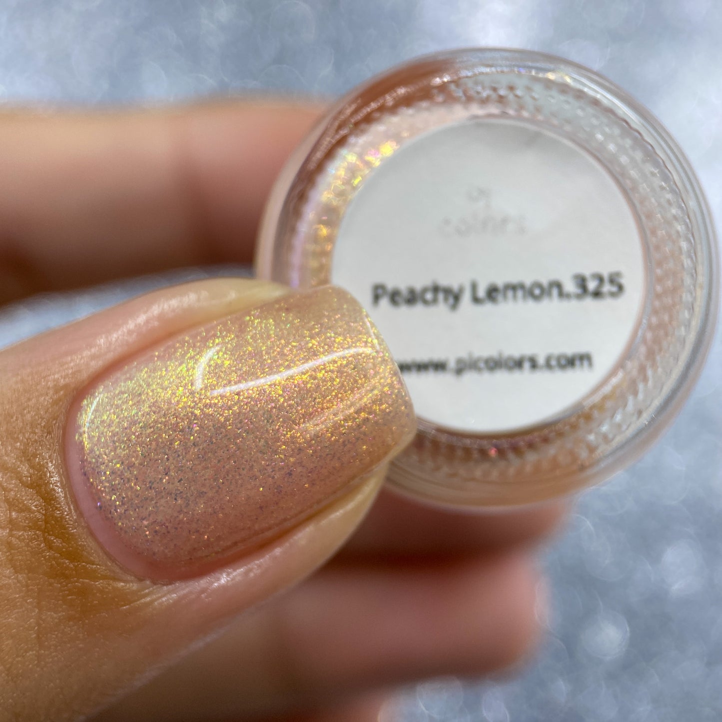 Peachy Lemon.325 Peach Nail Polish