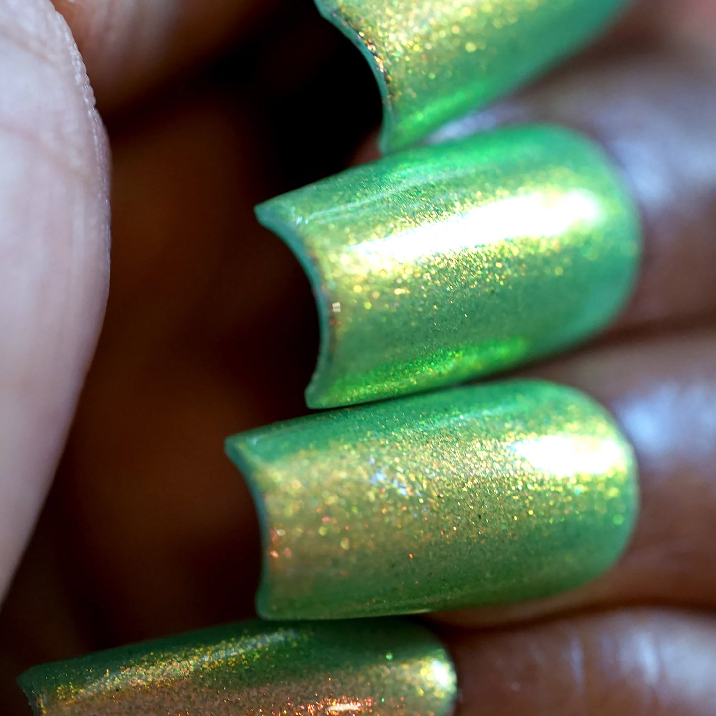 Kaleidoscope Green.125 Green Nail Polish