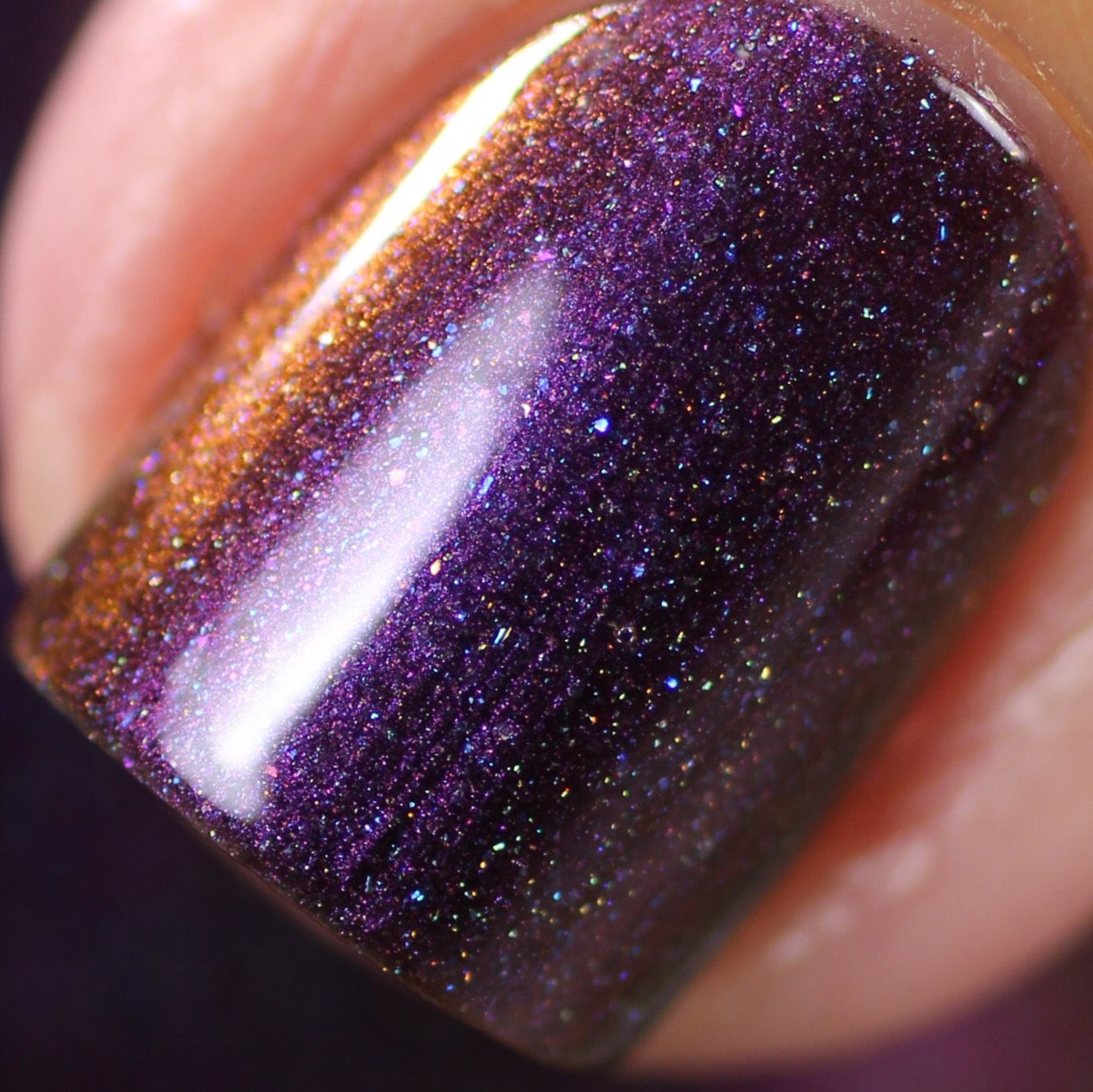 Antares.029 Orange Purple Nail Polish