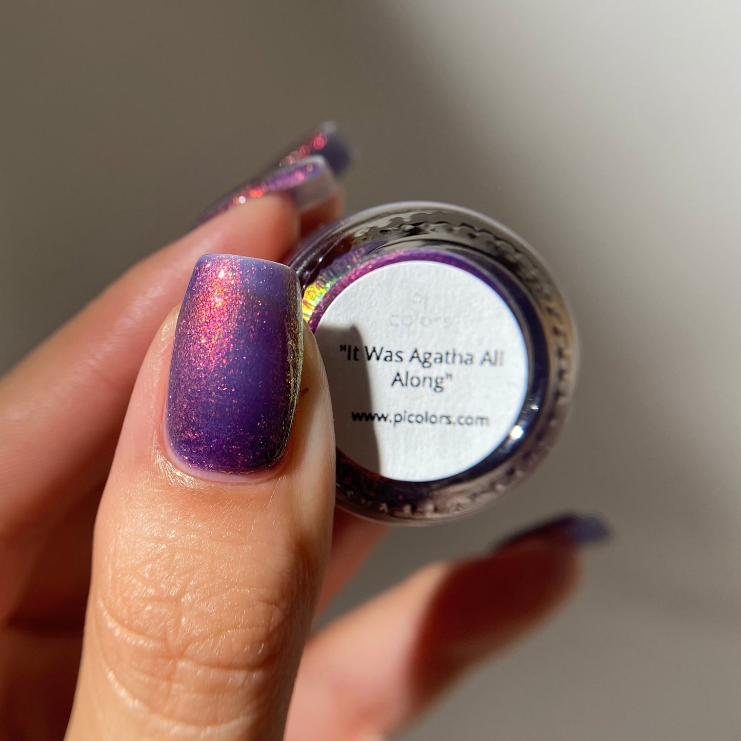 It Was Agatha All Along Purple Nail Polish