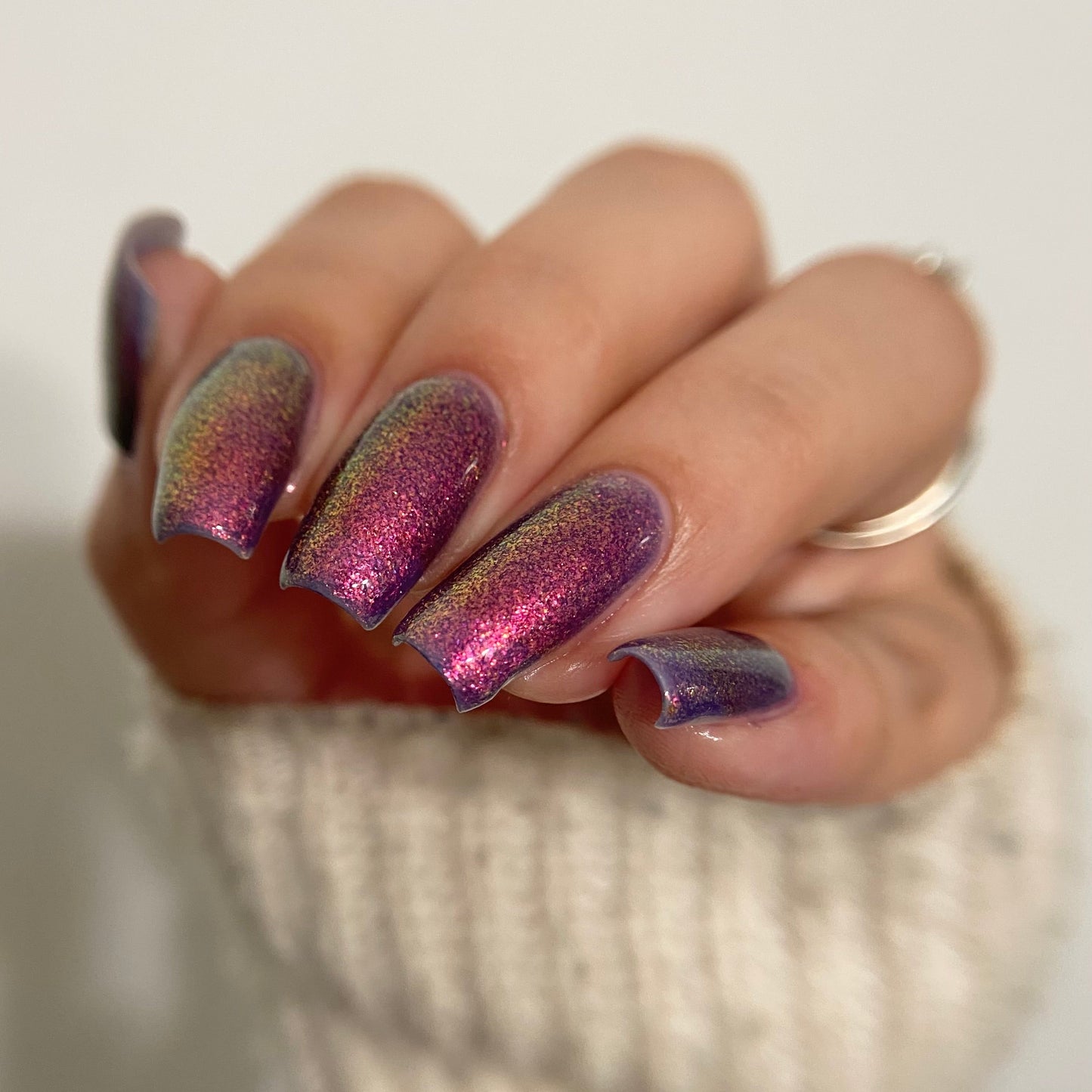 It Was Agatha All Along Purple Nail Polish