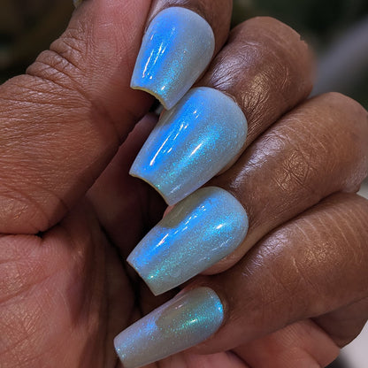 Cloud Rainbow.303 Blue Nail Polish