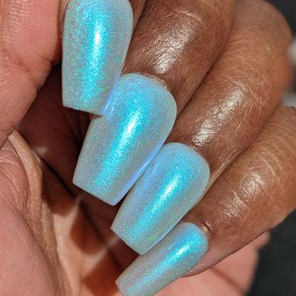 Cloud Rainbow.303 Blue Nail Polish