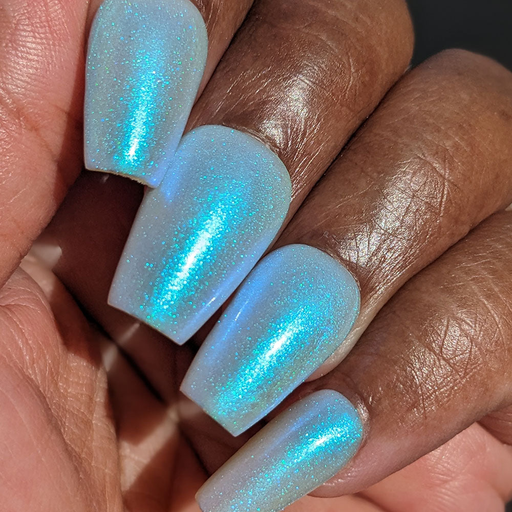 Cloud Rainbow.303 Blue Nail Polish