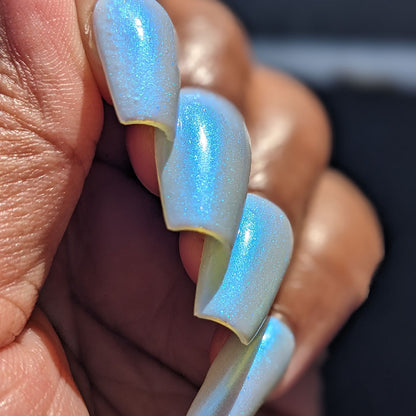 Cloud Rainbow.303 Blue Nail Polish