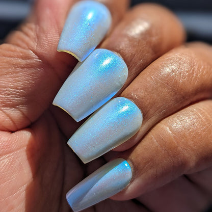 Cloud Rainbow.303 Blue Nail Polish
