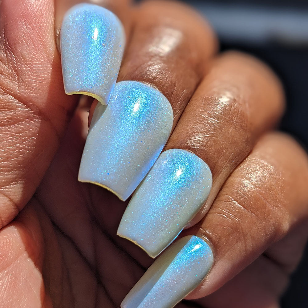 Cloud Rainbow.303 Blue Nail Polish