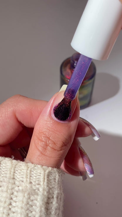 It Was Agatha All Along Purple Nail Polish