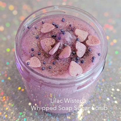 Lilac Wisteria Whipped Soap Sugar Scrub