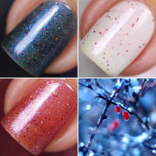 Holiday Winter Berry Trio Limited Edition Nail Polish by PI Colors