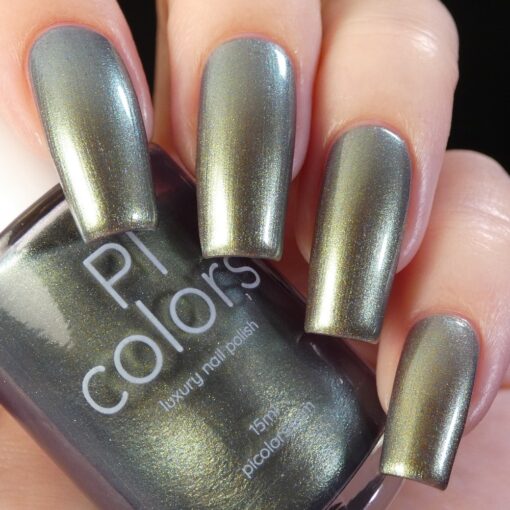 Light/Forest.000 Green Gold Nail Polish by PI Colors