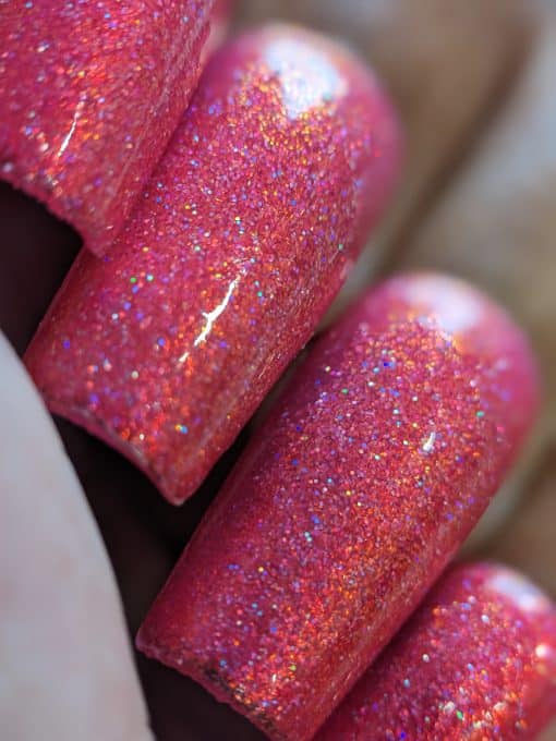 Glitter Pink Parade.152 Hot Pink Nail Polish by PI Colors