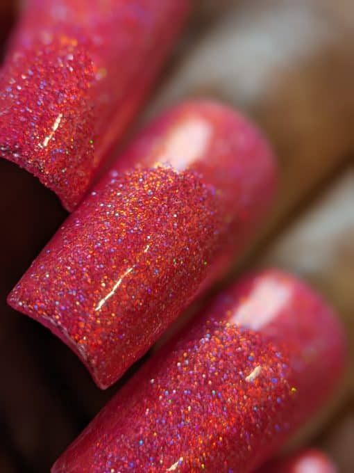 Glitter Pink Parade.152 Hot Pink Nail Polish by PI Colors