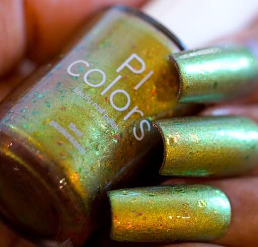 That Golden Ring.000 Gold Green Multichrome Nail Polish by PI Colors