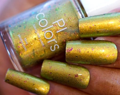 That Golden Ring.000 Gold Green Multichrome Nail Polish by PI Colors